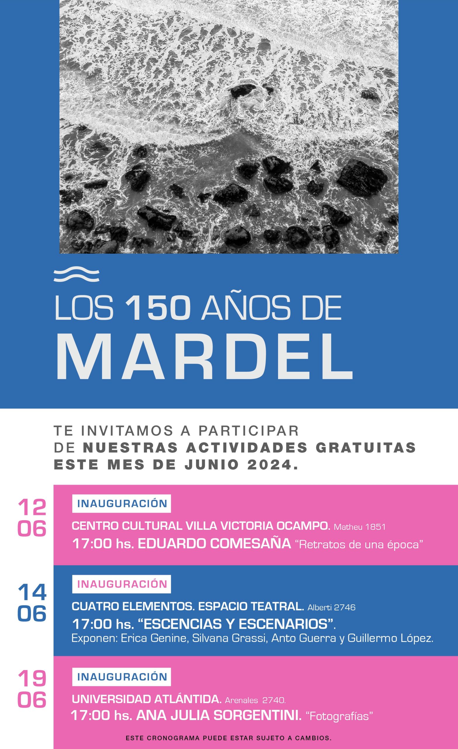 Cronograma del encuentro