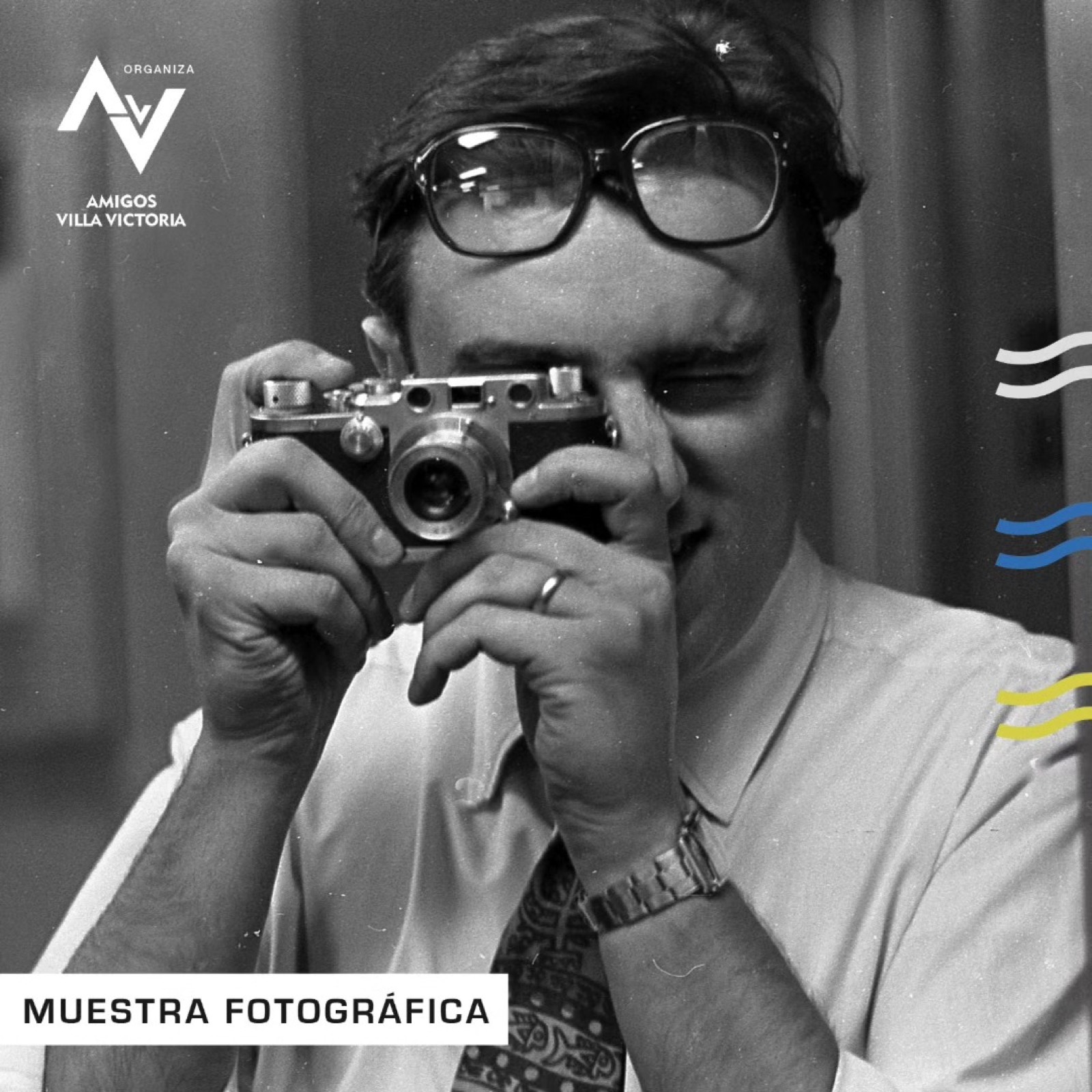 Flyer de la muestra de Eduardo Comesaña en Villa Victoria