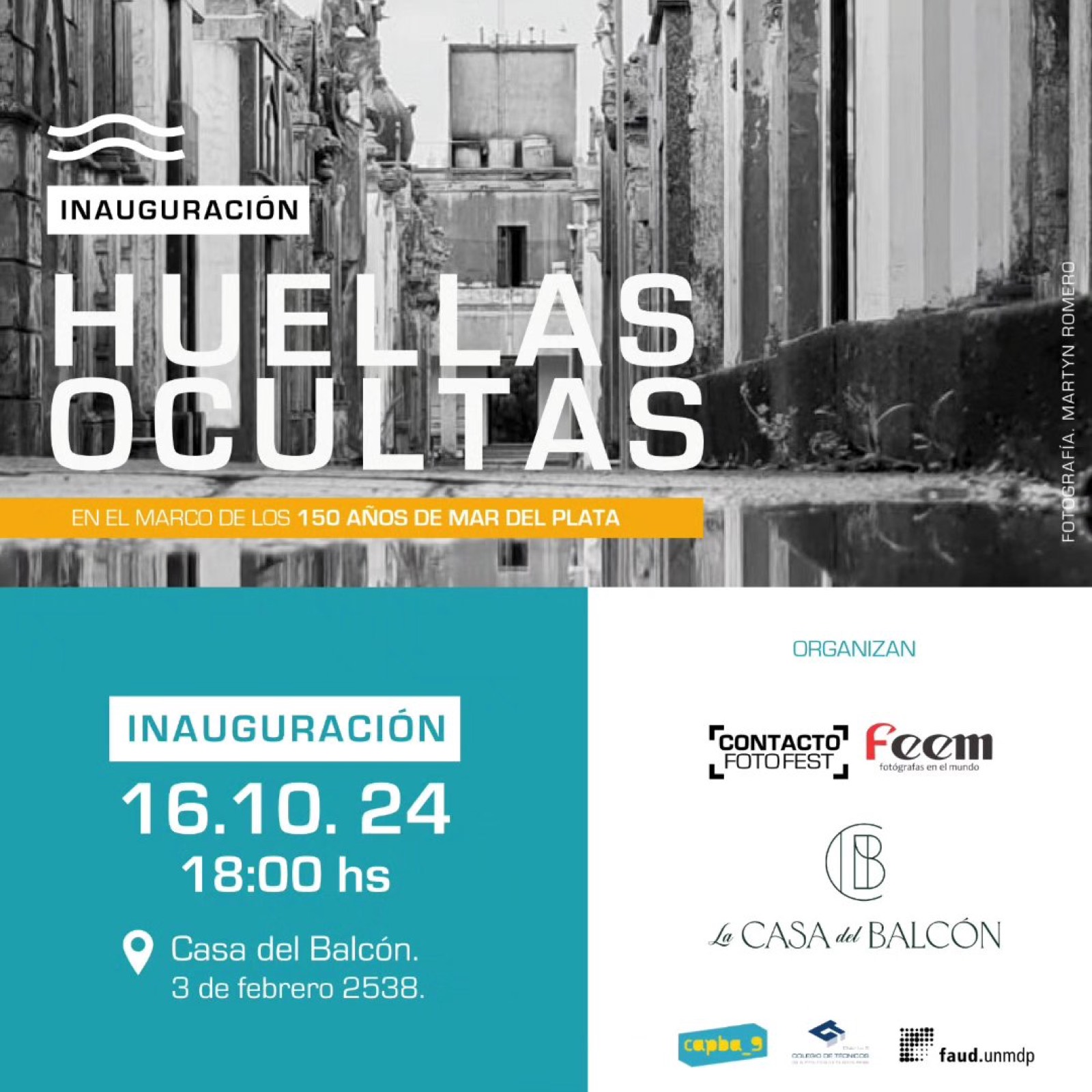 Flyer de la primera edición de Huellas ocultas