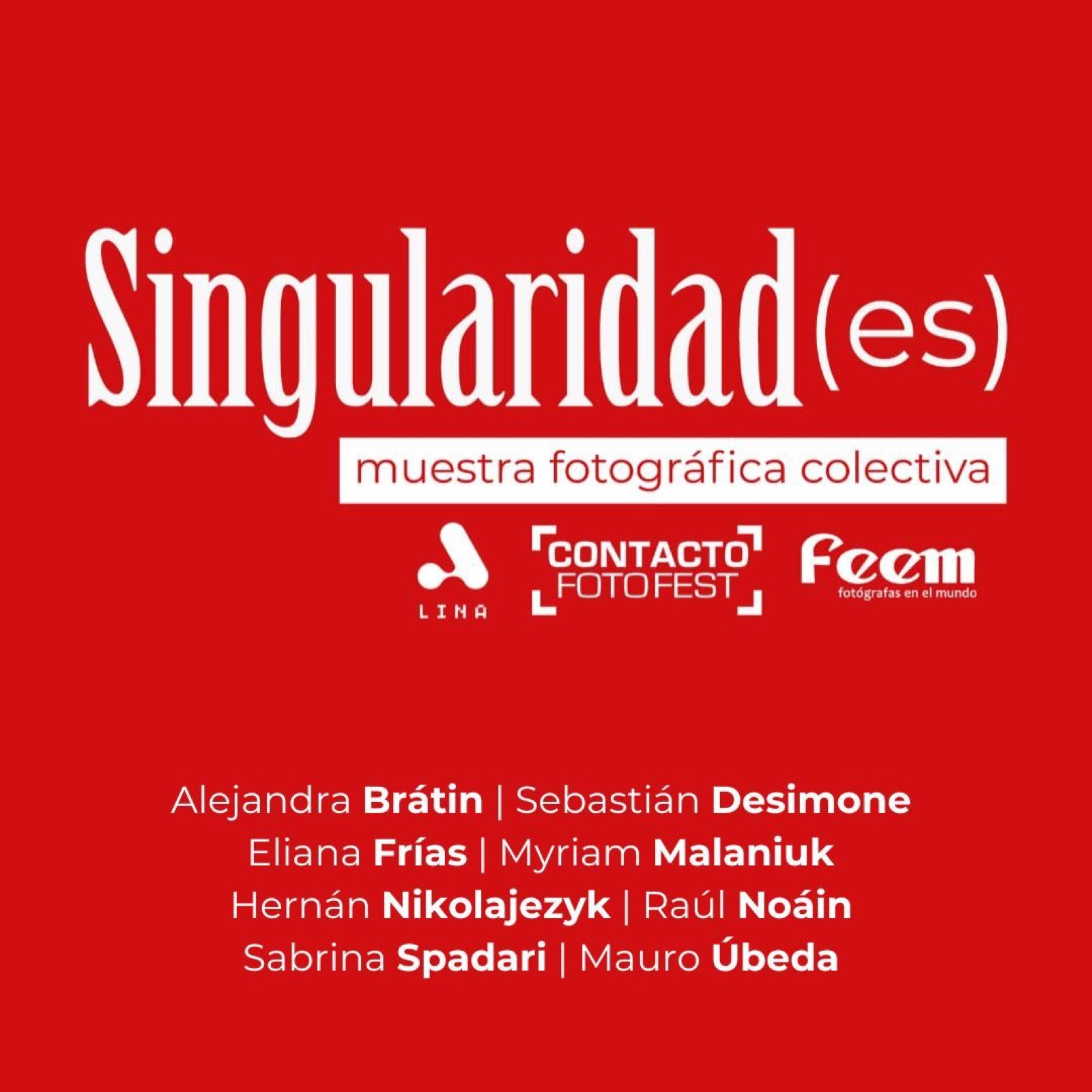 Flyer de la muestra Singularidad(es) en Lina Club Cultural