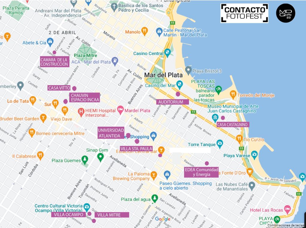 Mapa de actividades Contacto Fotofest MDQ 2023